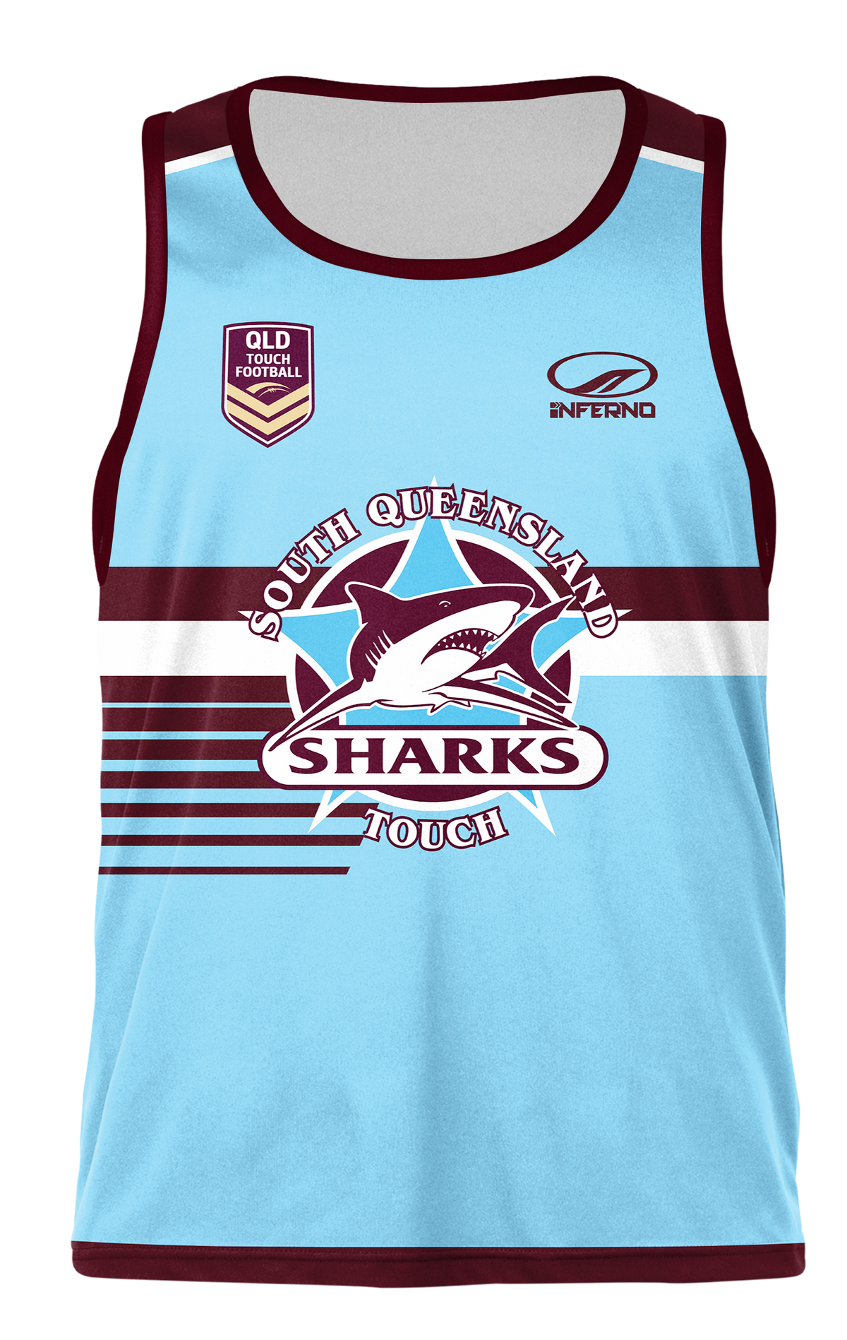 SQ Sharks Playing Singlet (Sky)