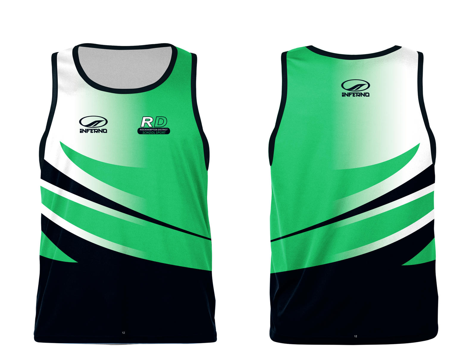 ROCKHAMPTON DISTRICT SCHOOL SPORT WOMENS SINGLET