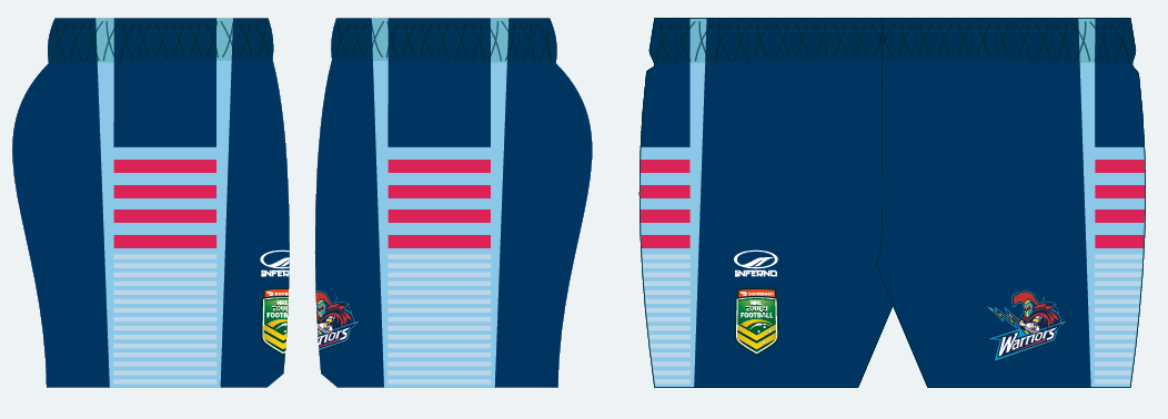 ADF Warriors Unisex & Ladies Playing Shorts (TFA)