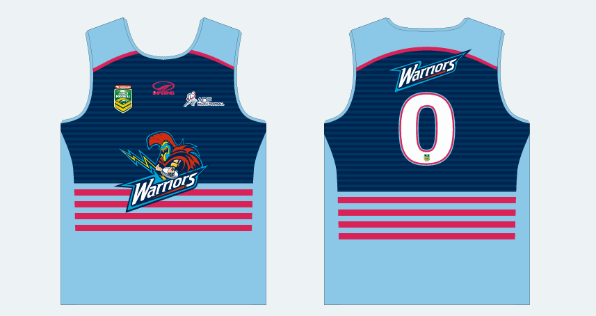 ADF Warriors Ladies & Unisex Playing Singlet (TFA)