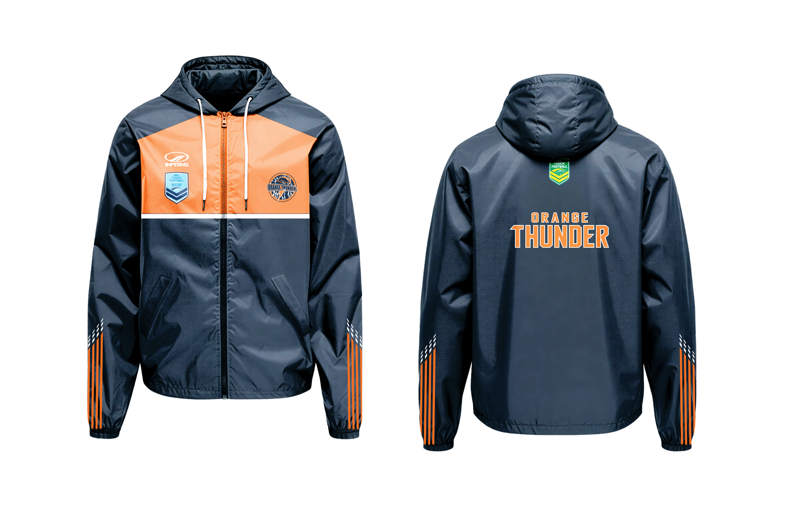 Orange Thunder Touch Spray Jacket