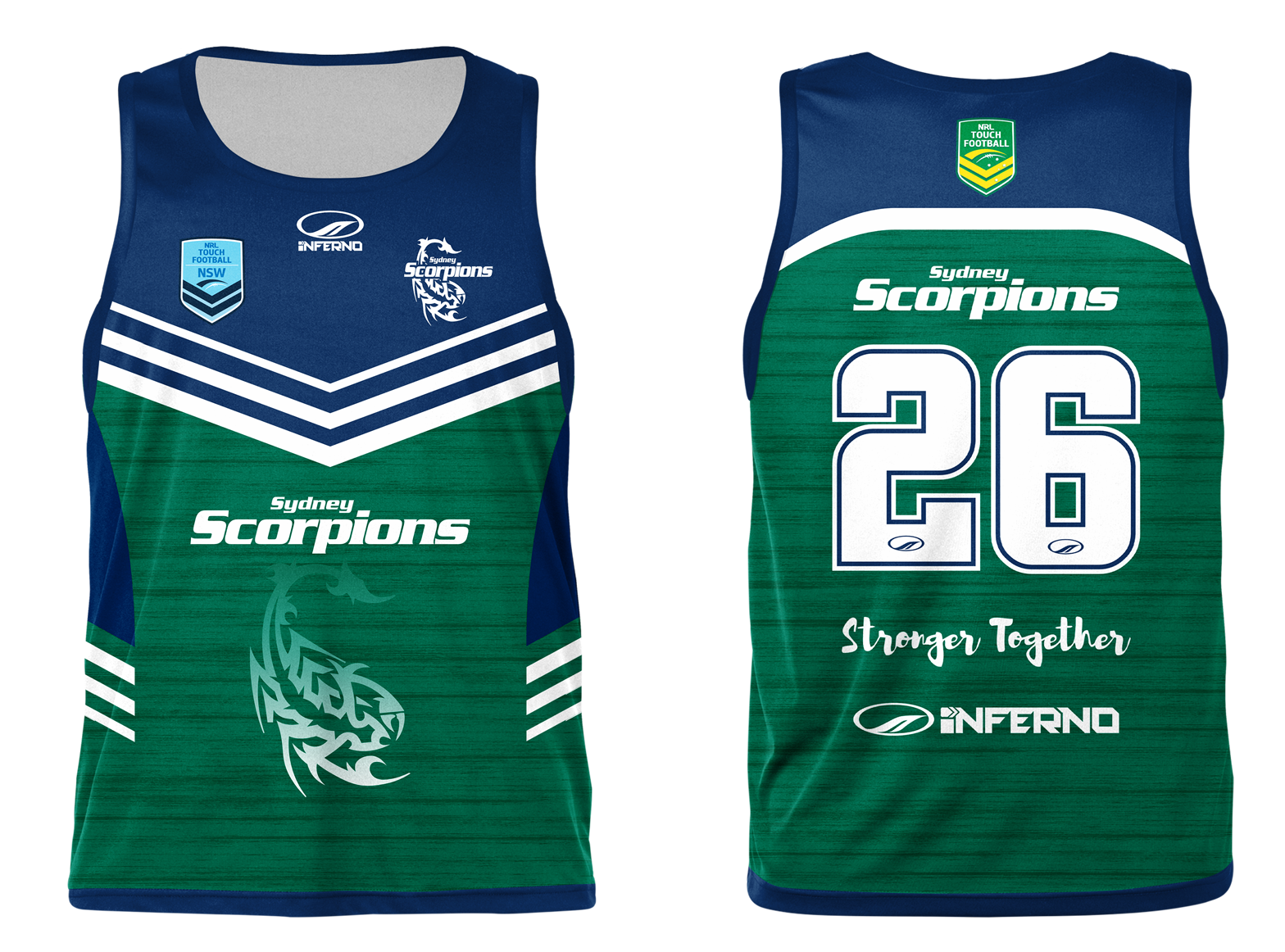 Scorpions Touch Playing Singlet