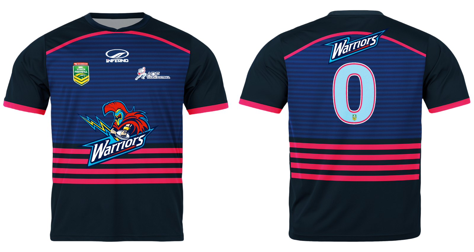 ADF Warriors Training Shirt - Black & White