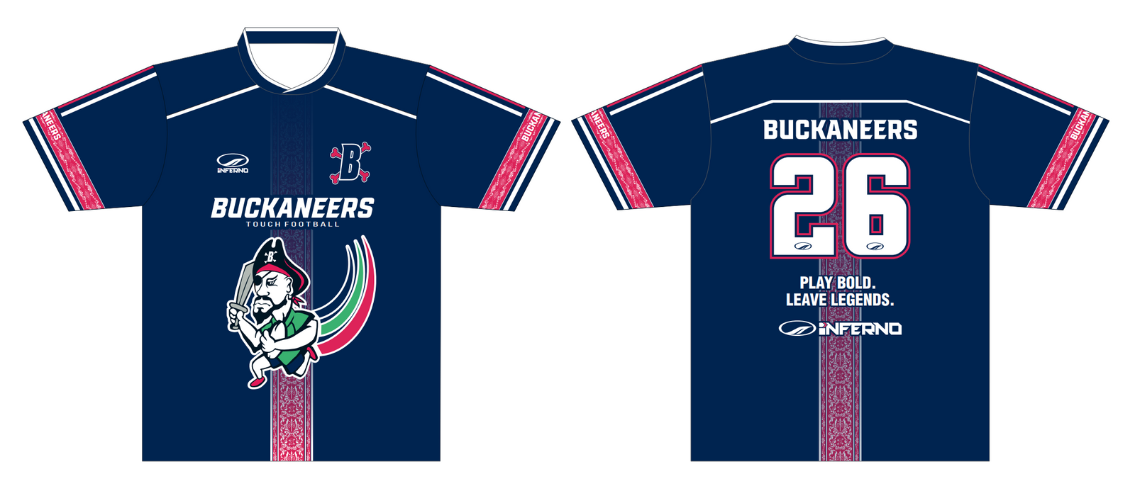 Buckaneers Touch Unisex & Ladies Playing Shirt