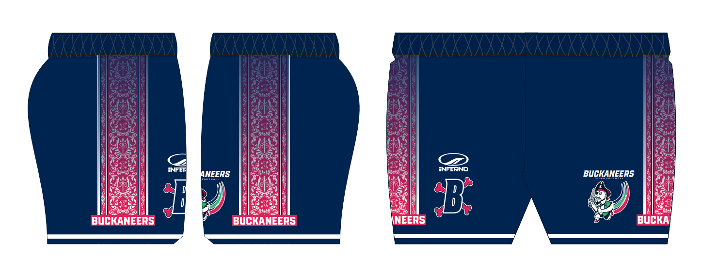 Buckaneers Touch Unisex & Ladies Playing Shorts