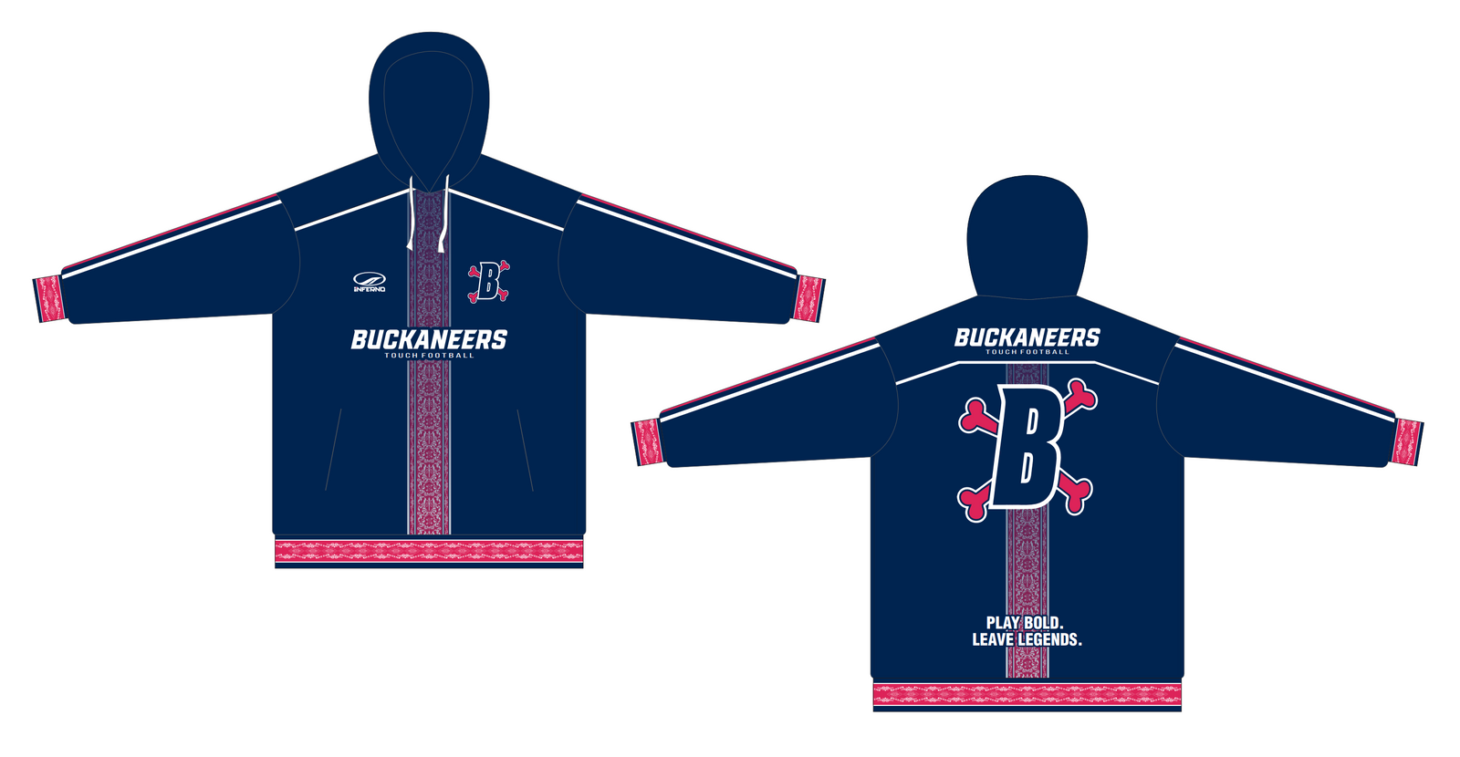 Buckaneers Touch Unisex Sublimated Hoodie