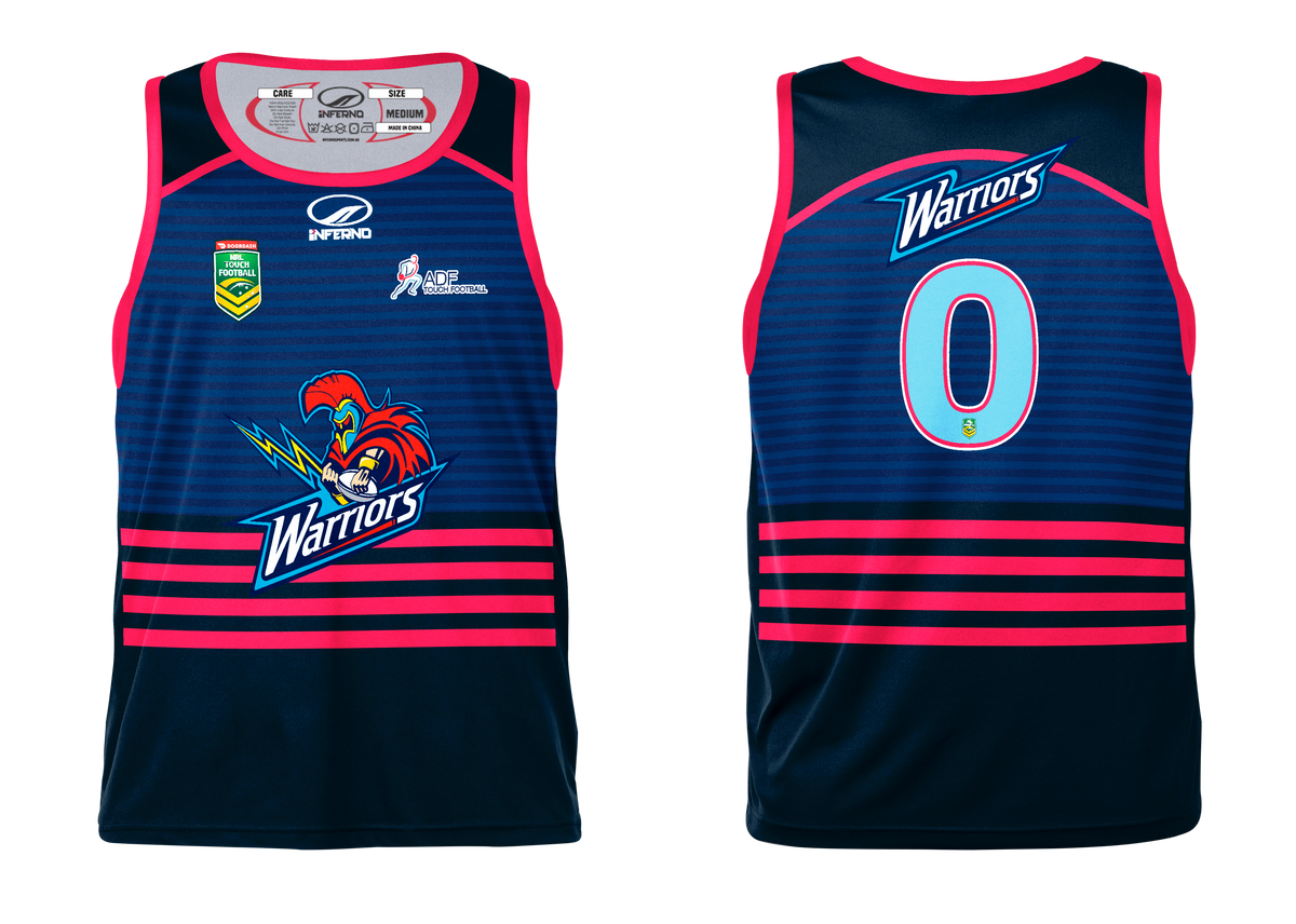 ADF Warriors Training Singlet - Black &amp; White