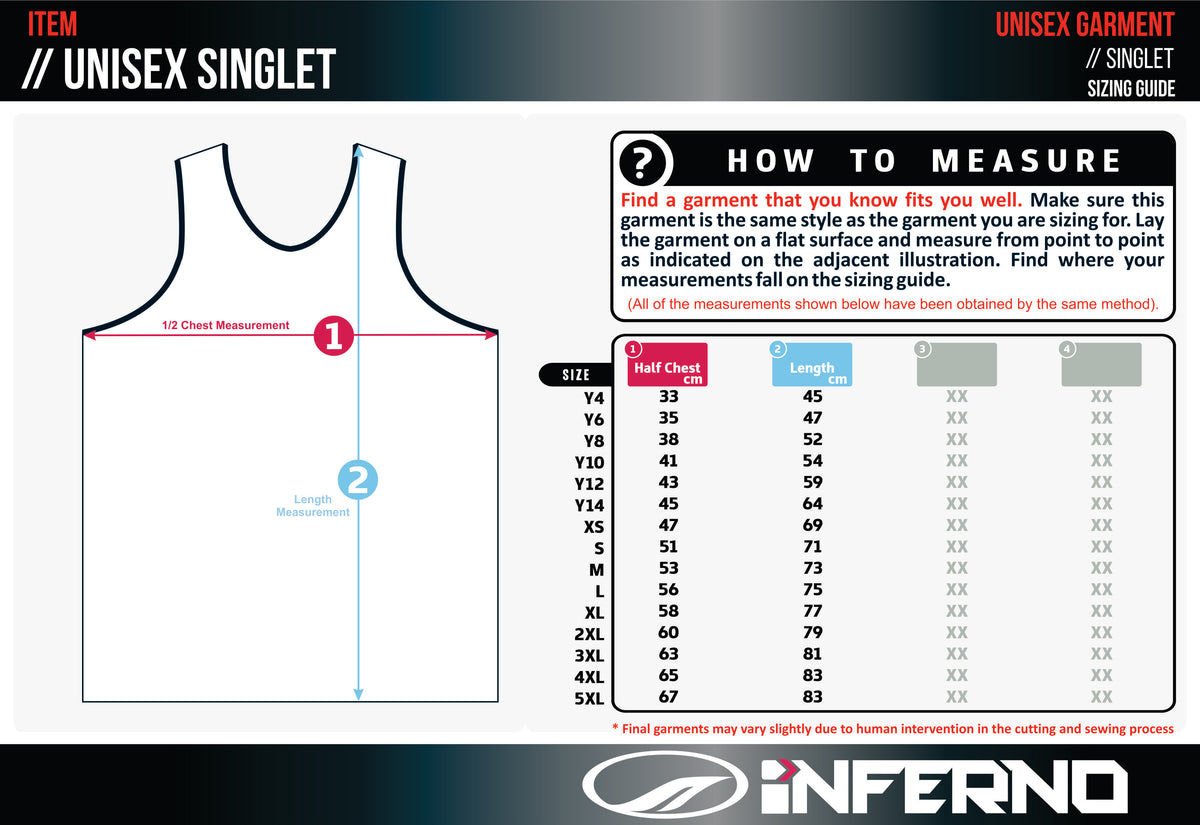 ADF Warriors Training Singlet - Black &amp; White