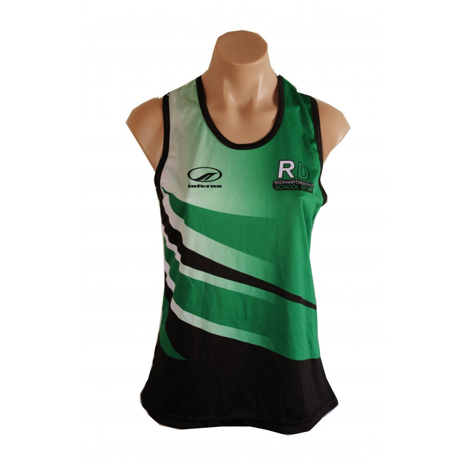 ROCKHAMPTON DISTRICT SCHOOL SPORT WOMENS SINGLET